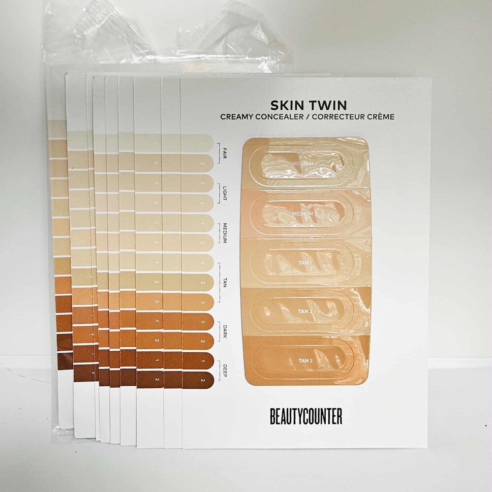 *Beautycounter* 15 x Creamy Concealer Shade Samples.  - NEW! - FAST SHIP!